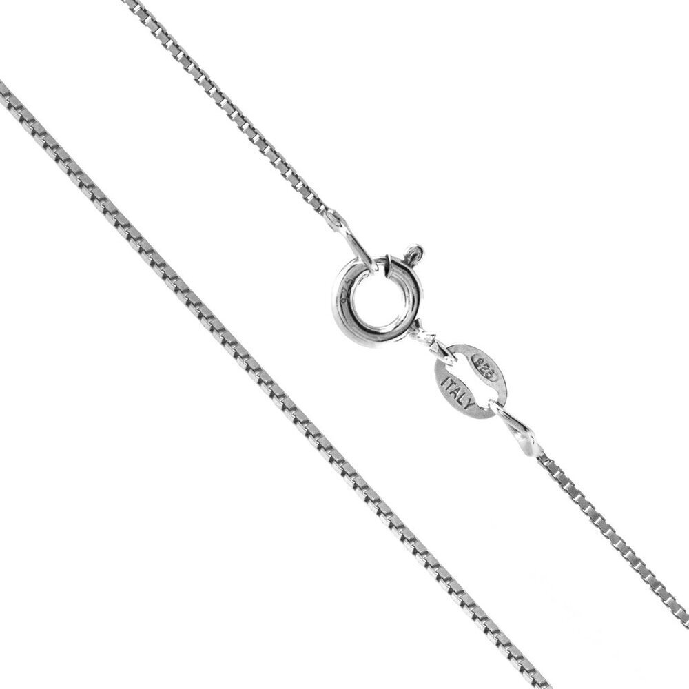 Sterling Silver Chain Necklace for Women Box 1mm Tarnish Resistant Responsibly S - Picture 2 of 9